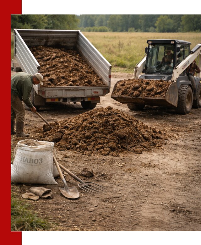 Доставка конского навоза в Кимовске с разгрузкой и доставкой на объект