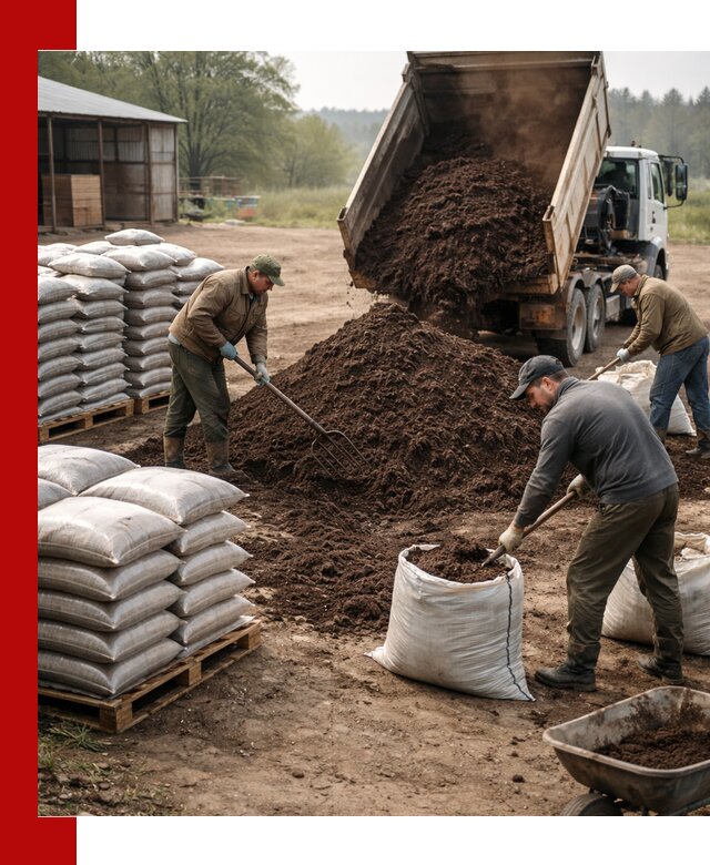 Доставка компоста оптом и в розницу в Кимовске