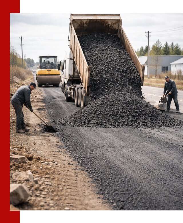 Асфальтовая крошка для дорог в Кимовске — поставка и доставка