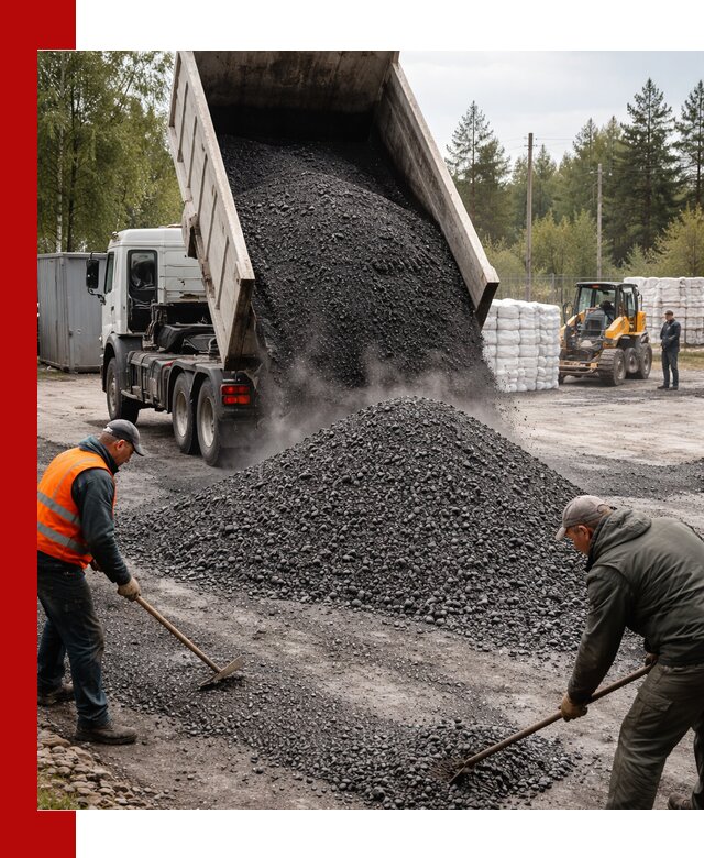 Доставка и продажа асфальтного гранулята в Кимовске