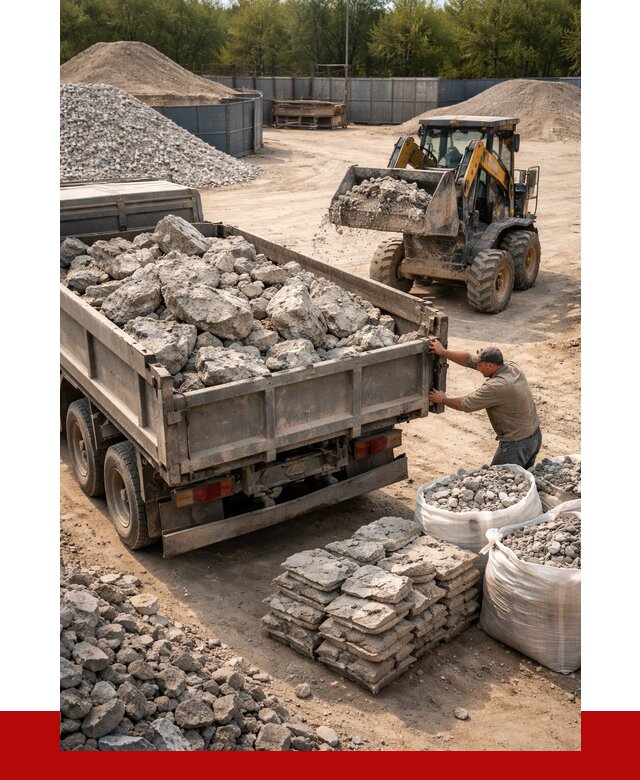 Купить бой бетона с доставкой в Кимовске от 4948 р. | ПРОНЕРУДКмв