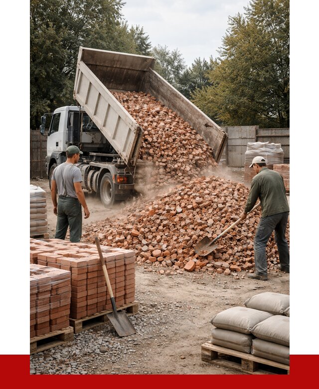 Бой кирпича в Кимовске с доставкой от 4329 руб/куб | ПРОНЕРУДКмв
