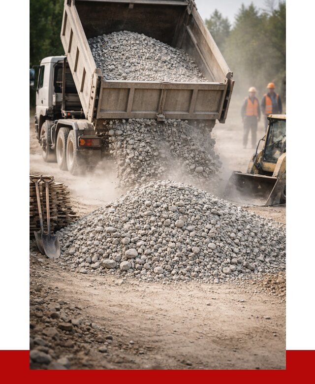 Купить дробленый бетон в Кимовске от 1752 р./куб | ПРОНЕРУДКмв