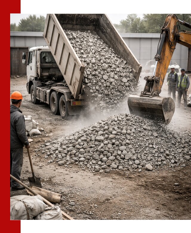 Доставка дробленого бетона в Кимовске оптом и в розницу