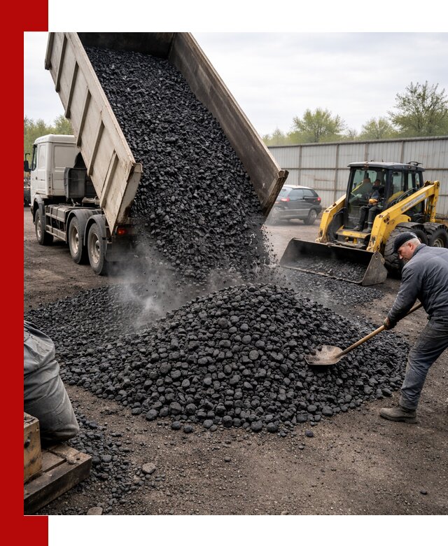 Доставка угля орех в Кимовске оптом и в розницу