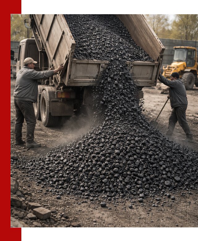 Доставка угля семечка самосвалами в Кимовске