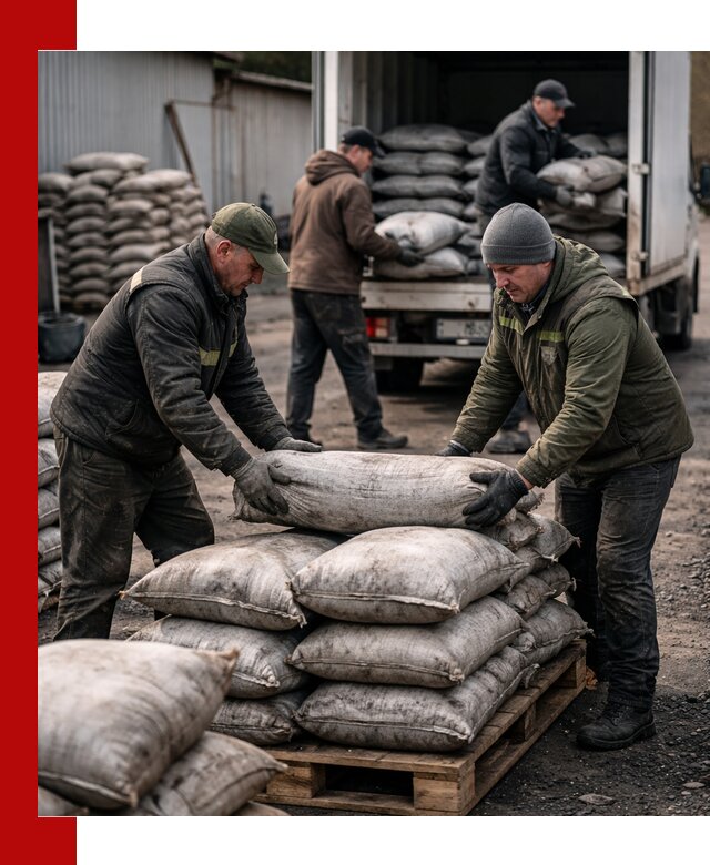 Доставка угля в мешках по выгодным ценам в Кимовске