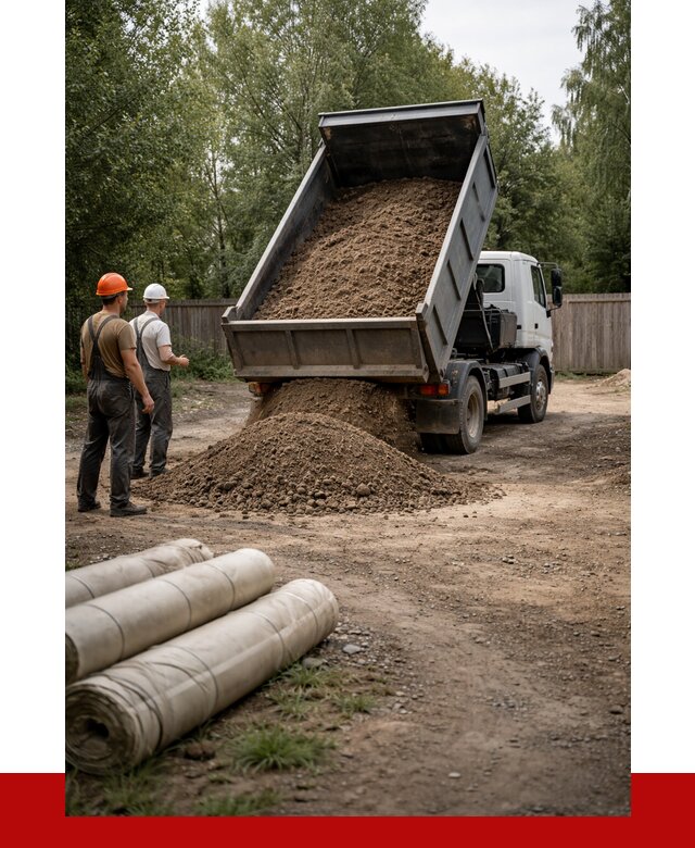 Доставка сыпучих материалов самосвалом в Кимовск от 4329 р. | ПРОНЕРУДКмв