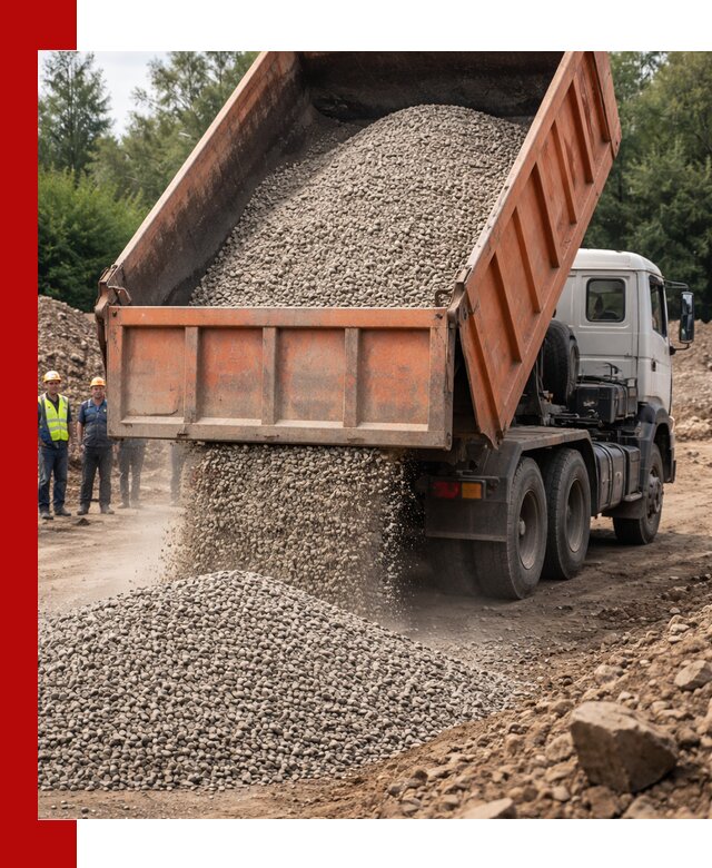 Доставка сыпучих материалов самосвалом в Кимовске быстро и надежно