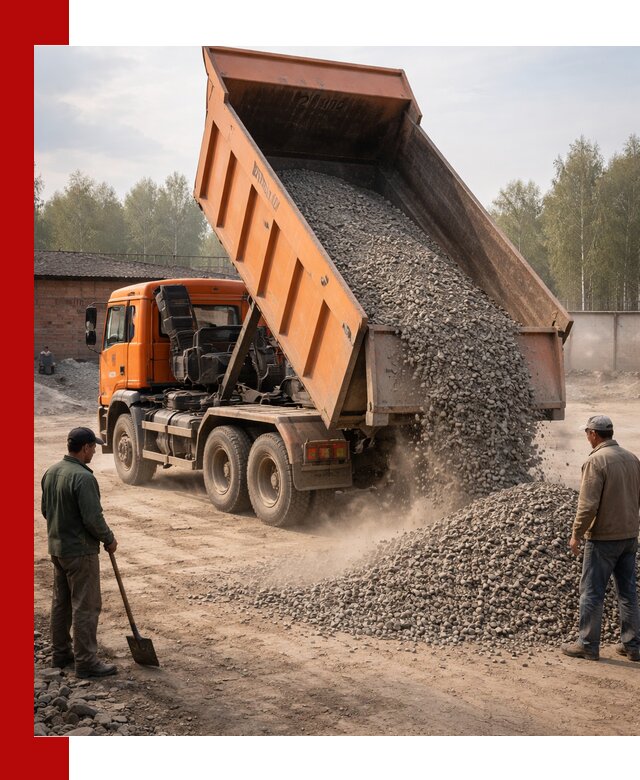 Доставка самосвалом 20 м3 в Кимовске быстро и надежно