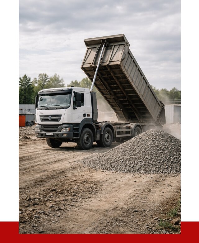 Доставка самосвалом 40 кубов в Кимовске от 9277 р. | ПРОНЕРУДКмв