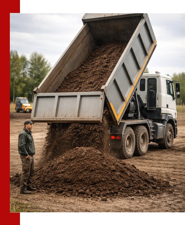 Аренда самосвала с водителем в Кимовске для сыпучих грузов и навоза