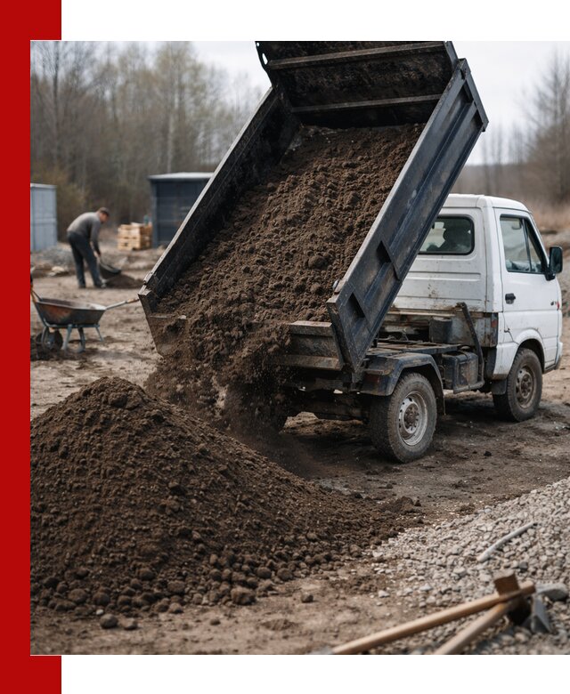 Аренда минисамосвала в Кимовске для доставки сыпучих материалов