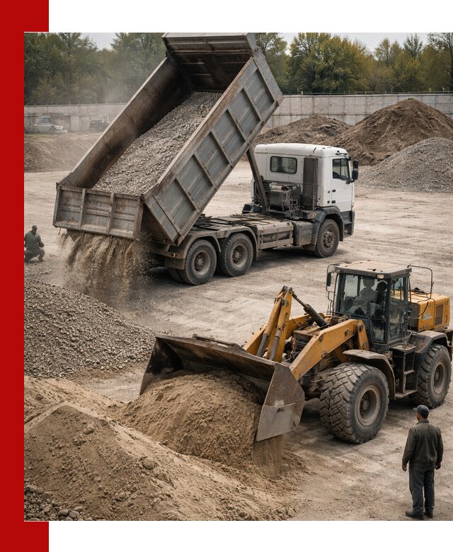 Перевозка сыпучих грузов самосвалами и бортовыми в Кимовске