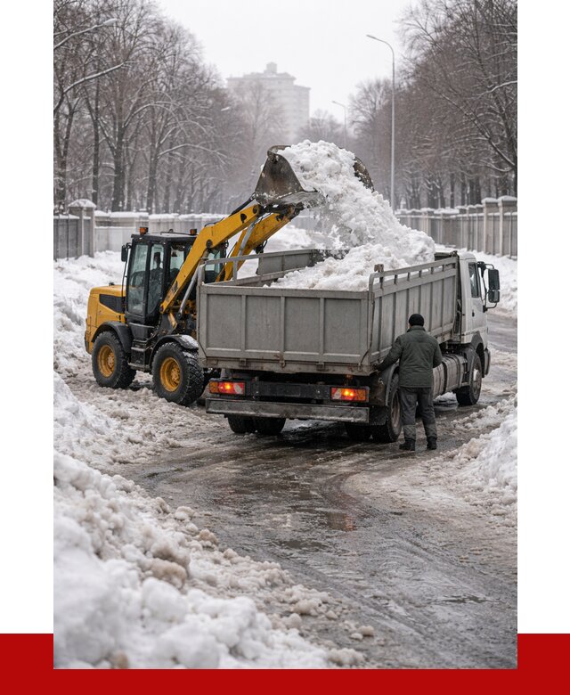 Вывоз снега с погрузкой в Кимовске от 3608 р. ПРОНЕРУДКмв