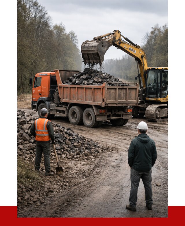 Вывоз асфальта в Кимовске от 4639 р. самосвалом ПРОНЕРУДКмв