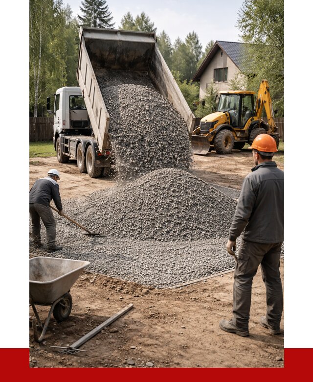 Отсыпка участка щебнем в Кимовске от 6700 р. ПРОНЕРУДКмв